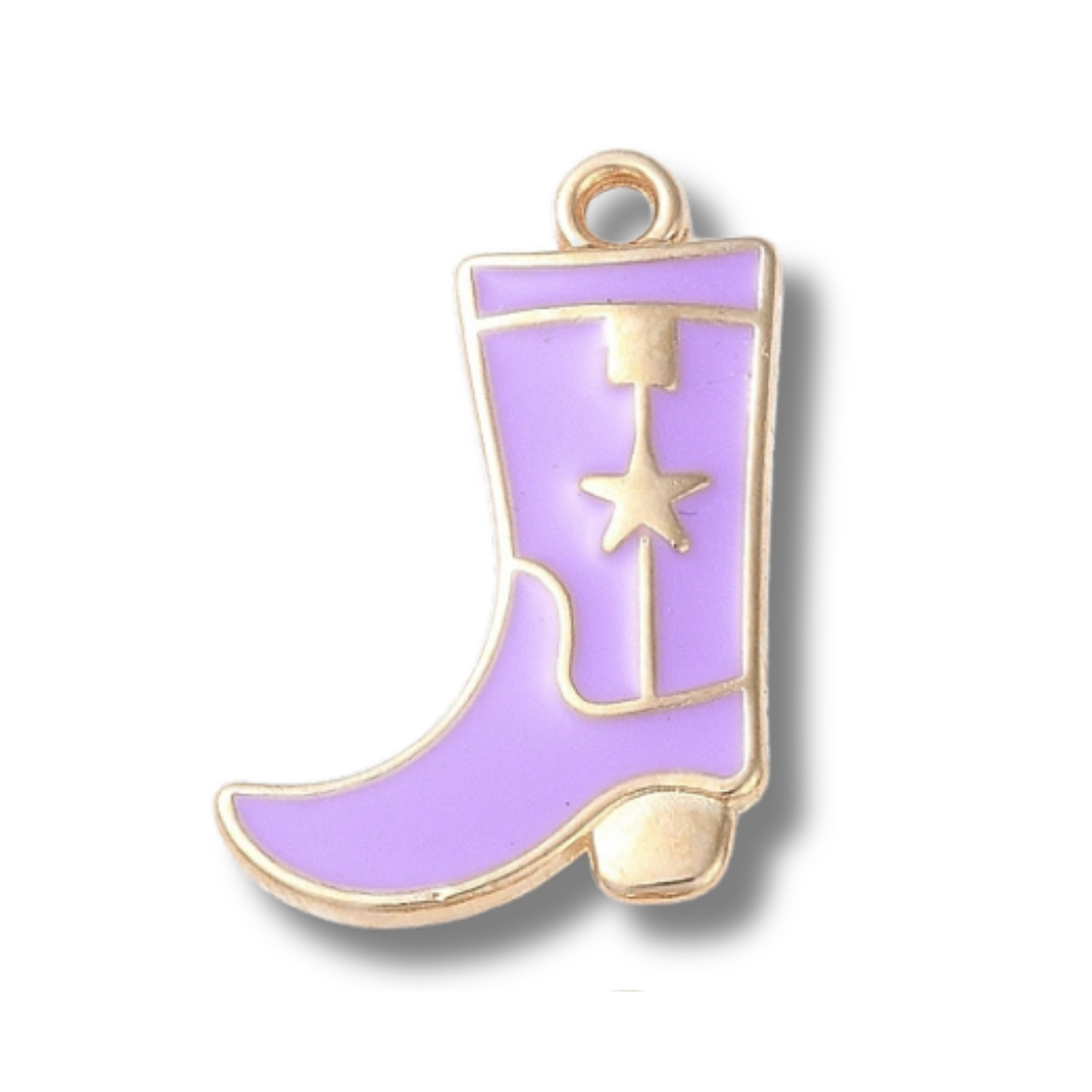 Cowboy Boot Star Charm