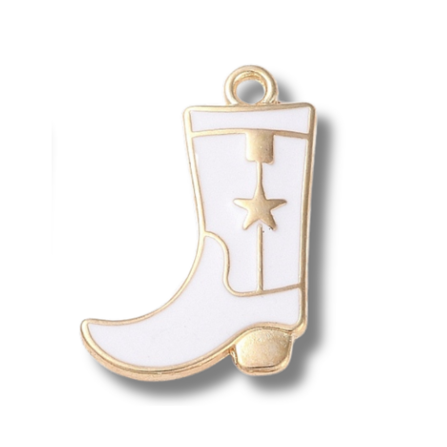 Cowboy Boot Star Charm