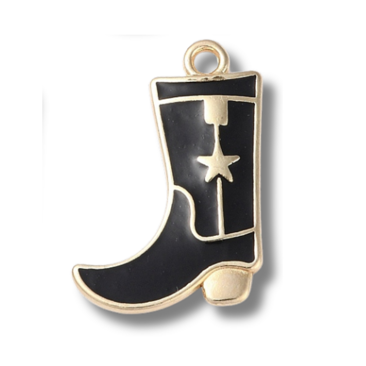 Cowboy Boot Star Charm