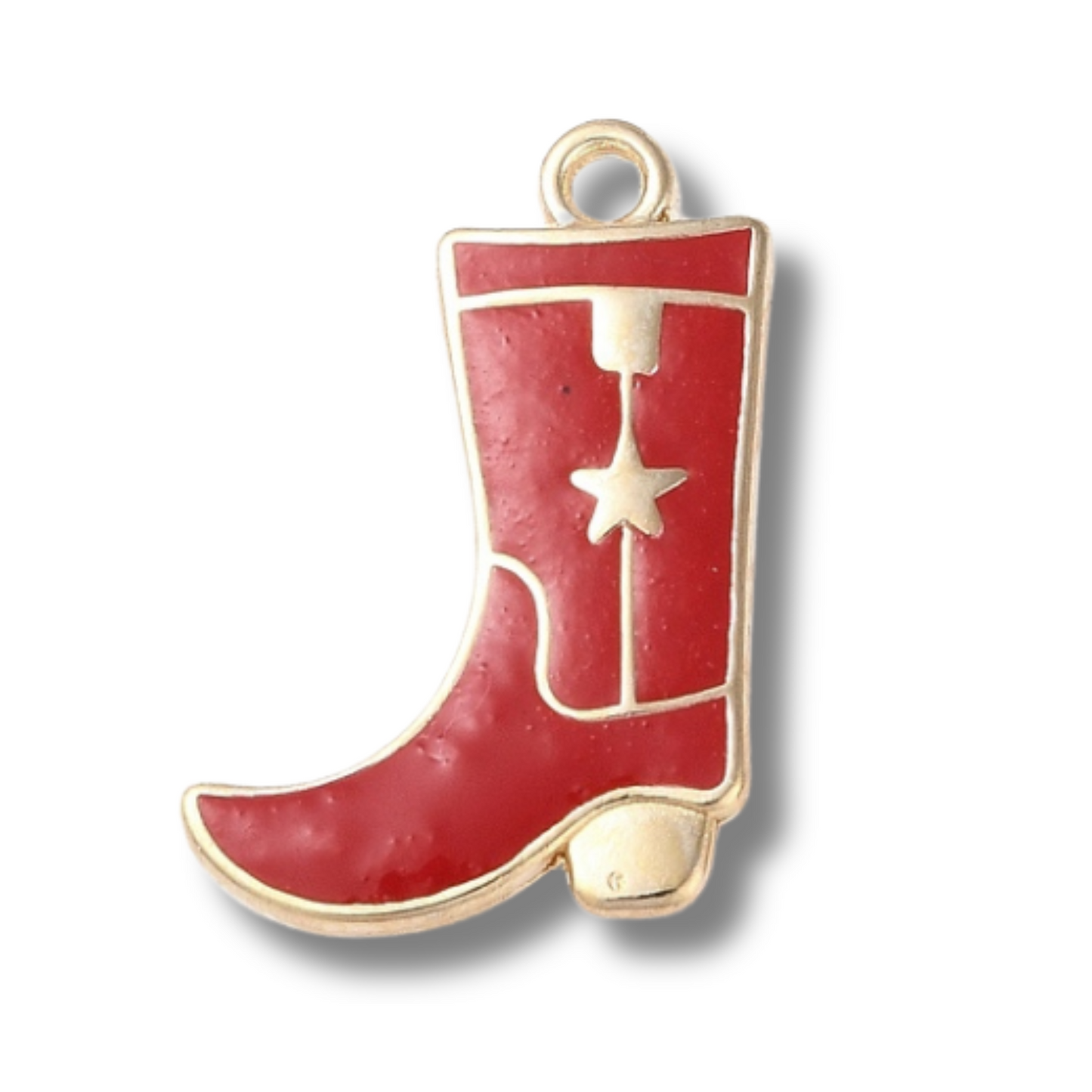 Cowboy Boot Star Charm