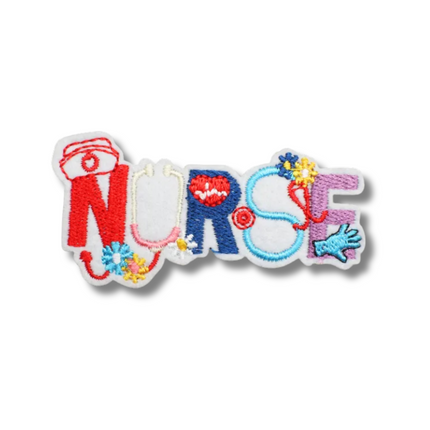 Nurse Embroidered Iron On Patch