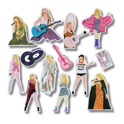Taylor Swift Embroidered Iron On Patch