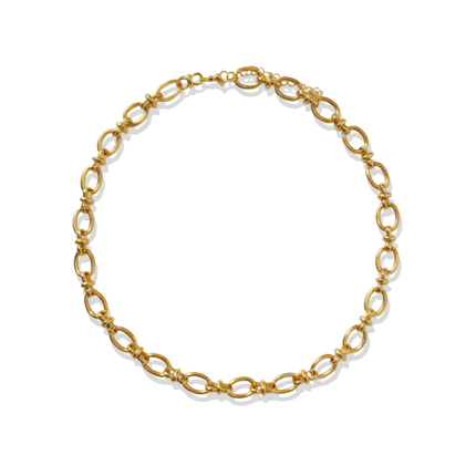 Oval Link Gold Chain Necklace