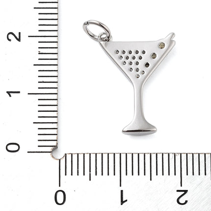 Martini Silver Charm