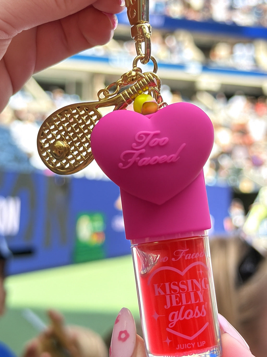 Tennis Ball Gold Charm