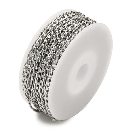 Silver Figaro Chain By the Foot - Stainless Steel