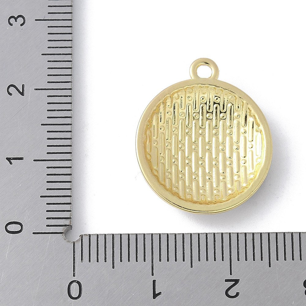 Gold Alloy Soccer Charm