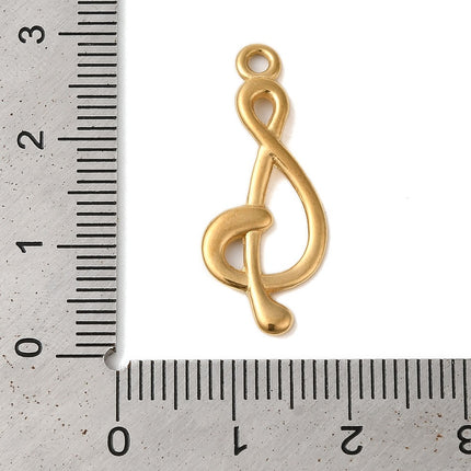 Music Note Gold Charm