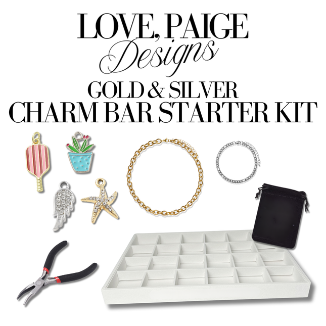 Gold & Silver Charm Bar Starter Kit Bundle