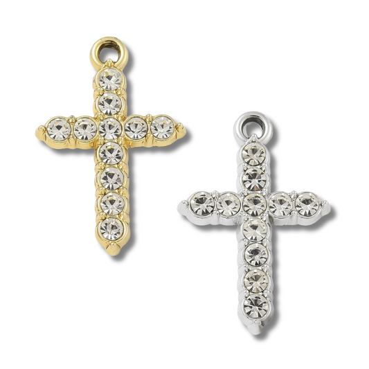 Cross Rhinestone Charm