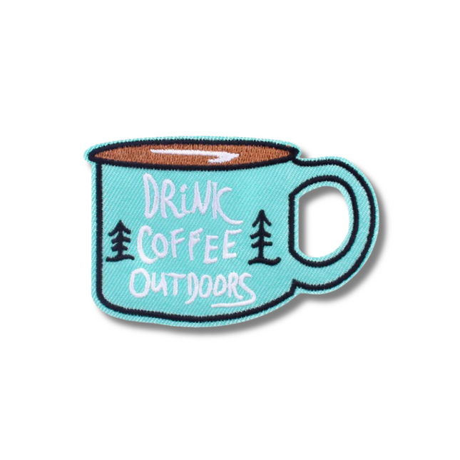 Drink Coffee Embroidered Iron On Patch