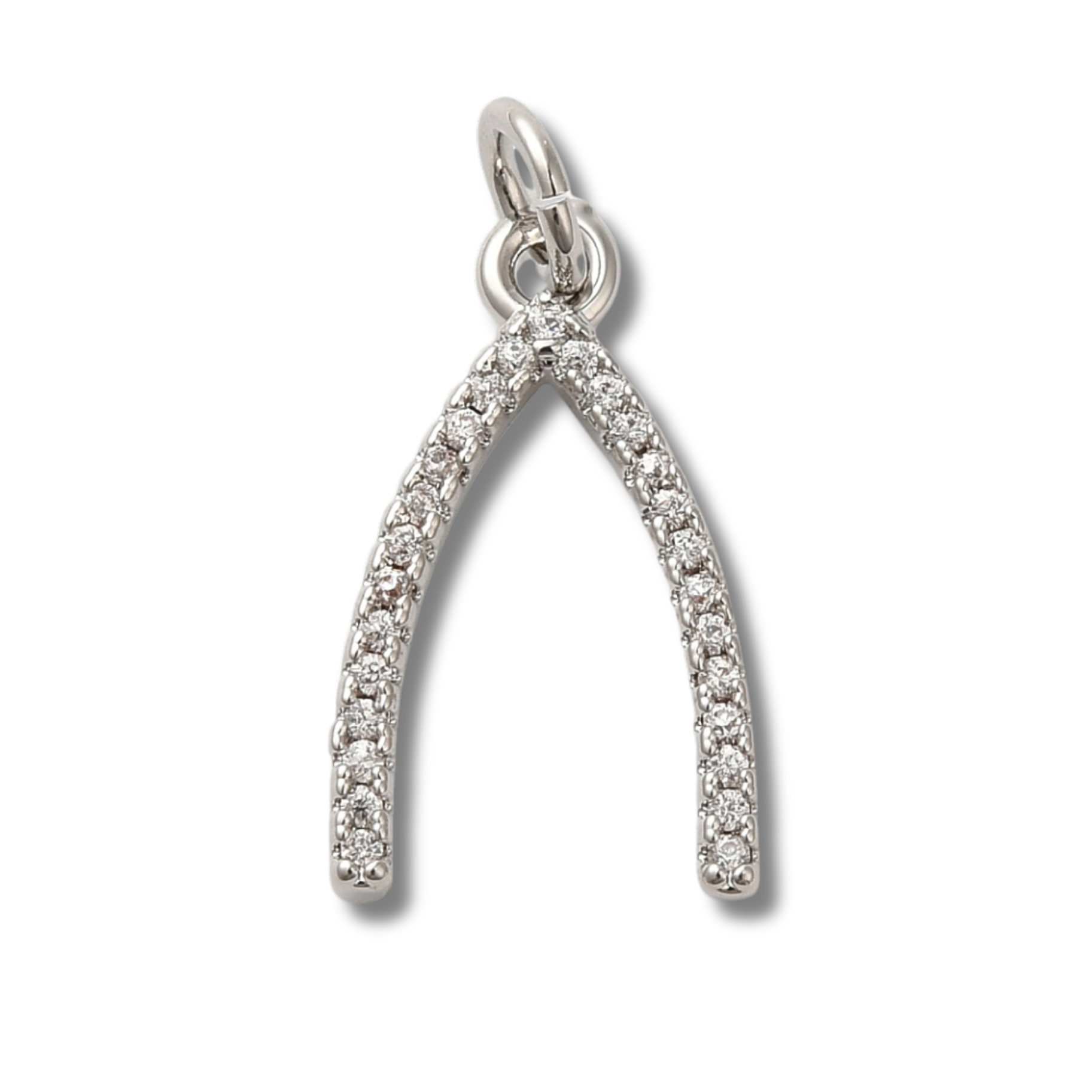 Wishbone Silver Charm