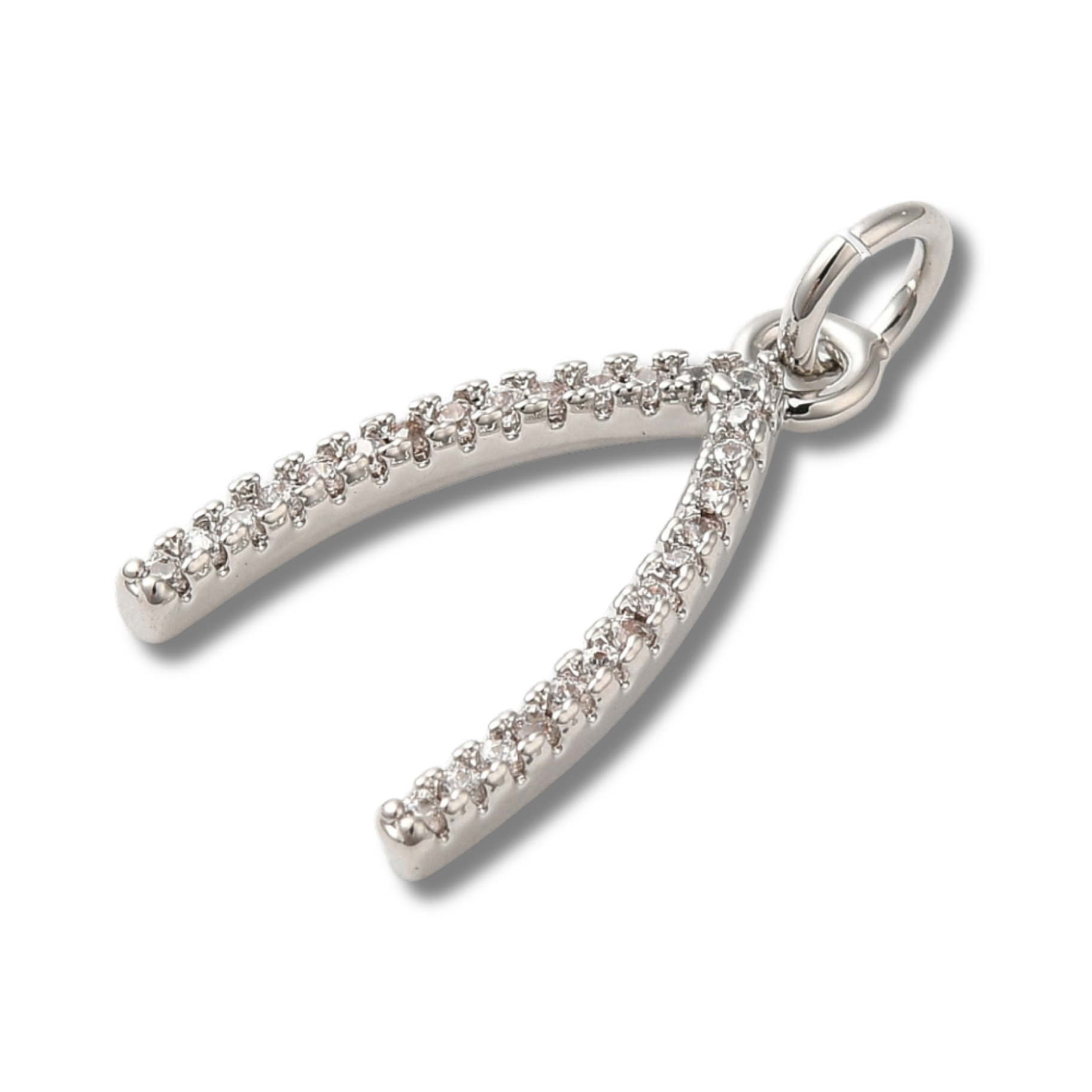 Wishbone Silver Charm