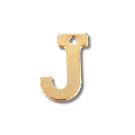 Stainless Steel Gold Initial Letter Charm Set