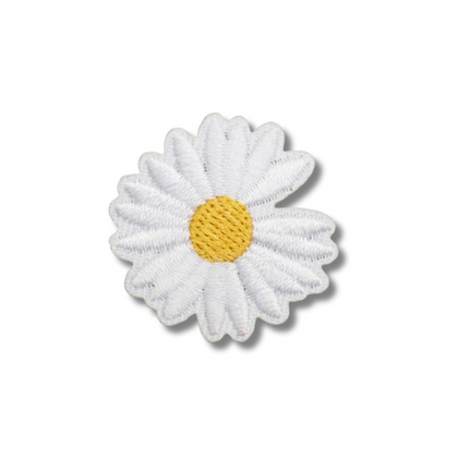 Daisy Embroidered Iron On Patch