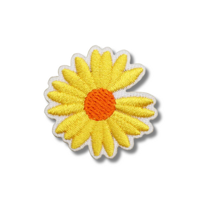 Daisy Embroidered Iron On Patch