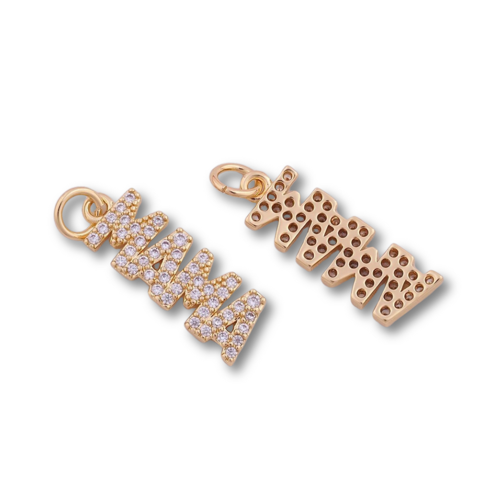 18k Gold Plated Brass Mama Charm