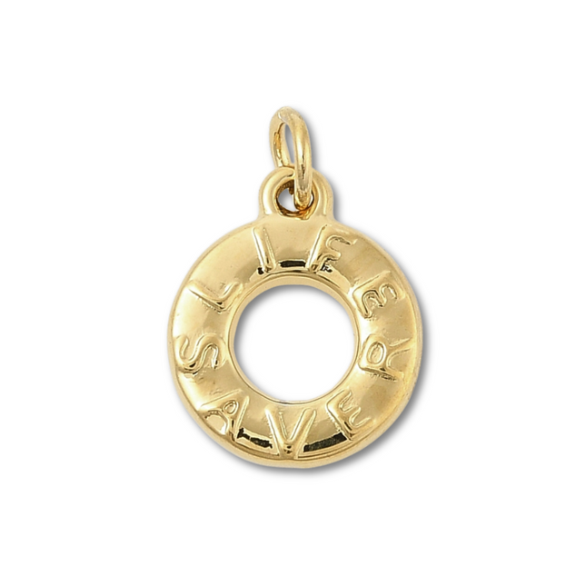 Life Saver Gold Charm