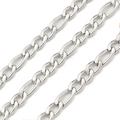 Silver Figaro Chain By the Foot - Stainless Steel