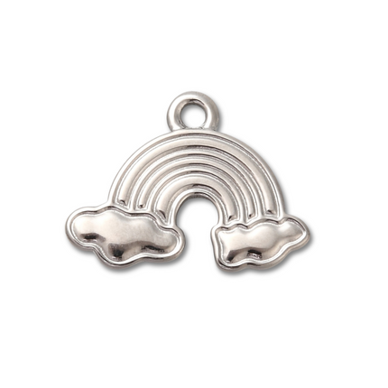 Rainbow Silver Charm
