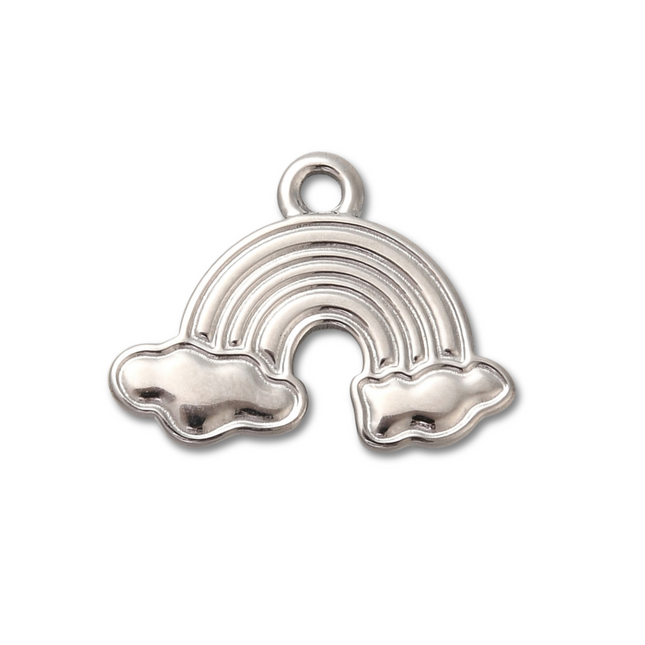 Rainbow Silver Charm