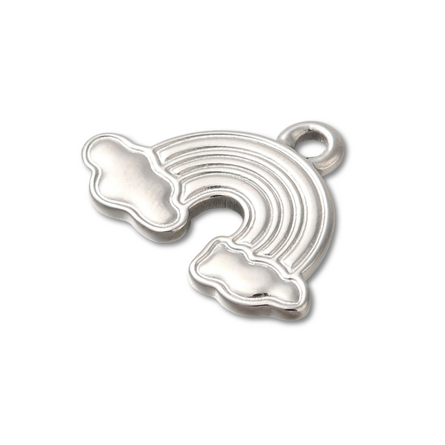 Rainbow Silver Charm