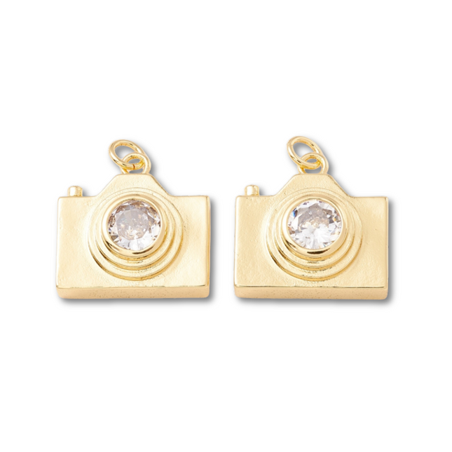 Camera Gold Charm