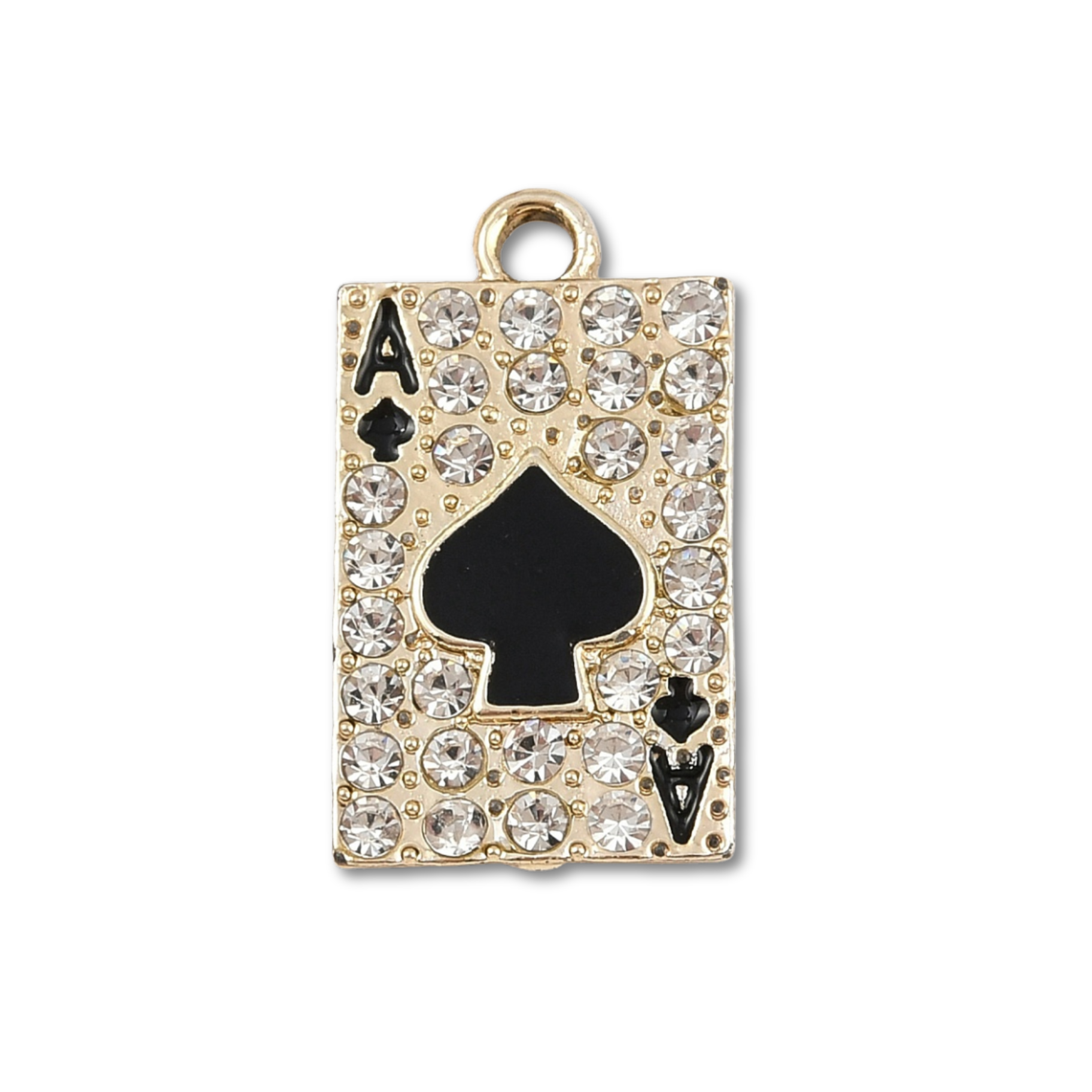Ace of Spades Gold Charm