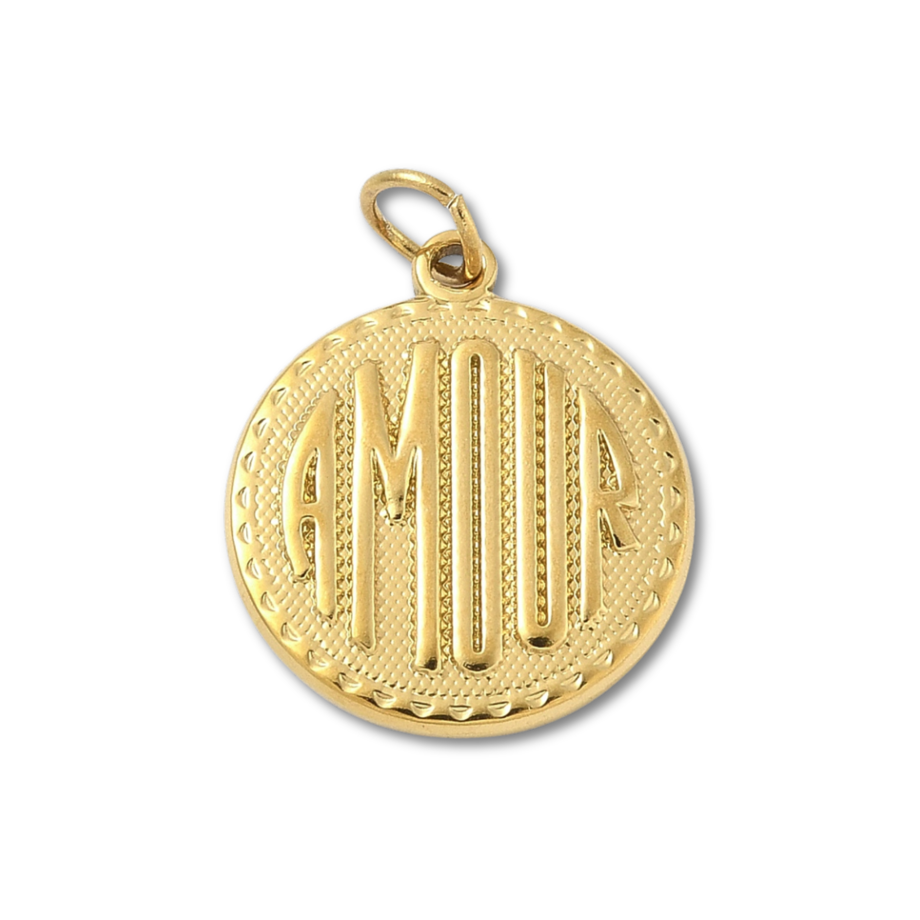 Amour Gold Charm