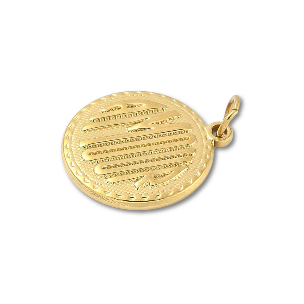 18k Gold Plated Stainless Steel Amour Charm