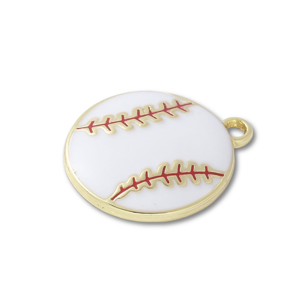 Gold Alloy Baseball Charm
