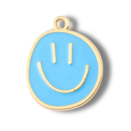 Smiley Happy Face Gold Charm