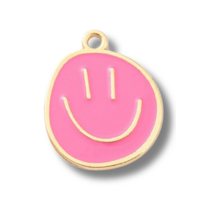 Smiley Happy Face Gold Charm