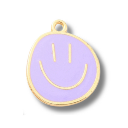 Smiley Happy Face Gold Charm