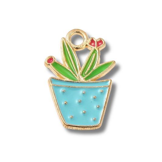 Plant Gold Charm