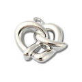 Pretzel Silver Charm