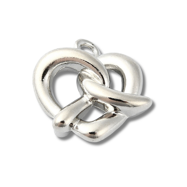 Pretzel Silver Charm