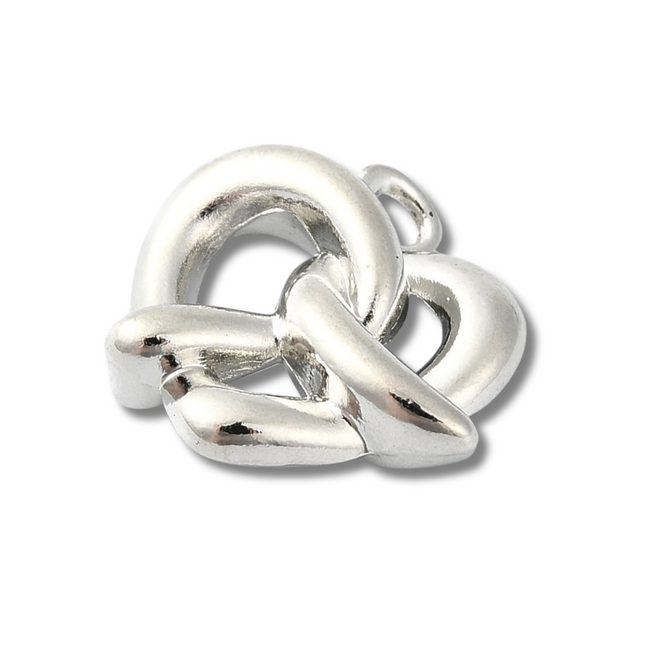 Pretzel Silver Charm
