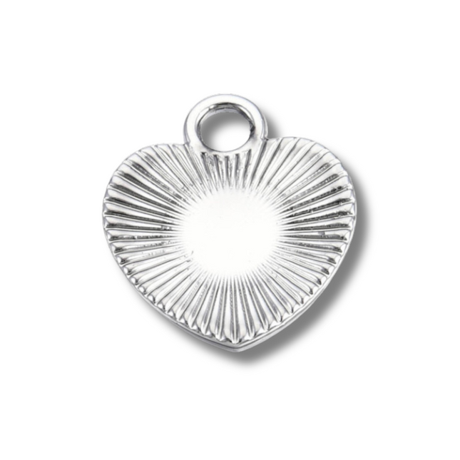 Heart Silver Charm