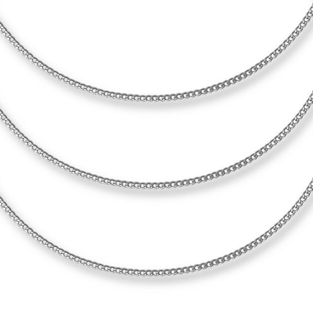 Curb Silver Chain Bracelet