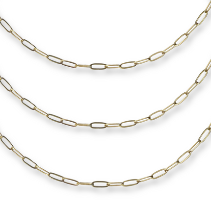 Paperclip Gold Chain Bracelet