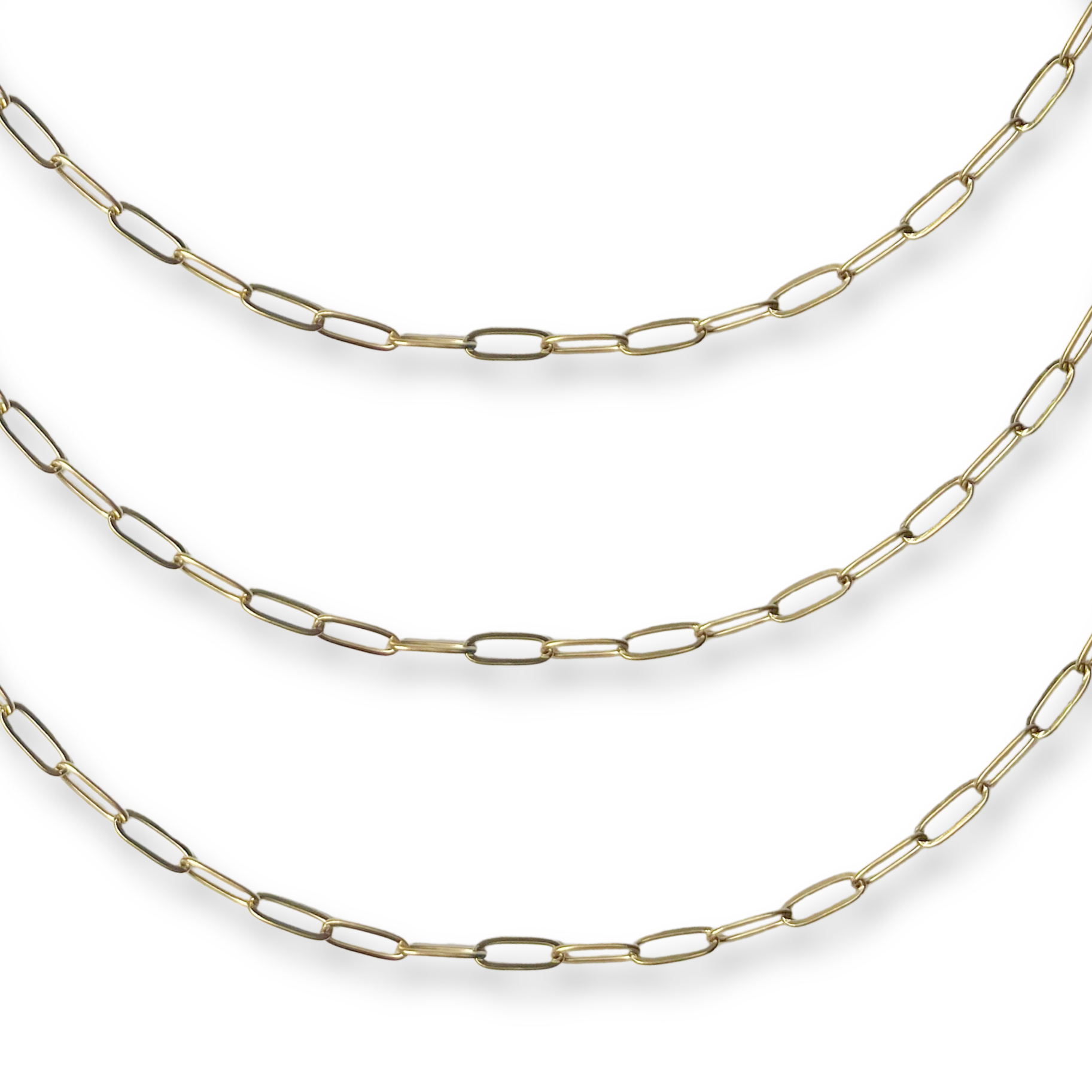Paperclip Gold Chain Bracelet