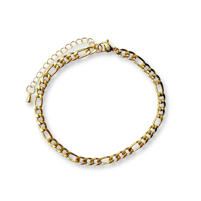 Figaro Gold Chain Bracelet