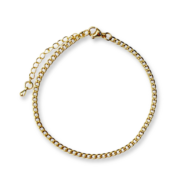 Curb Gold Chain Bracelet