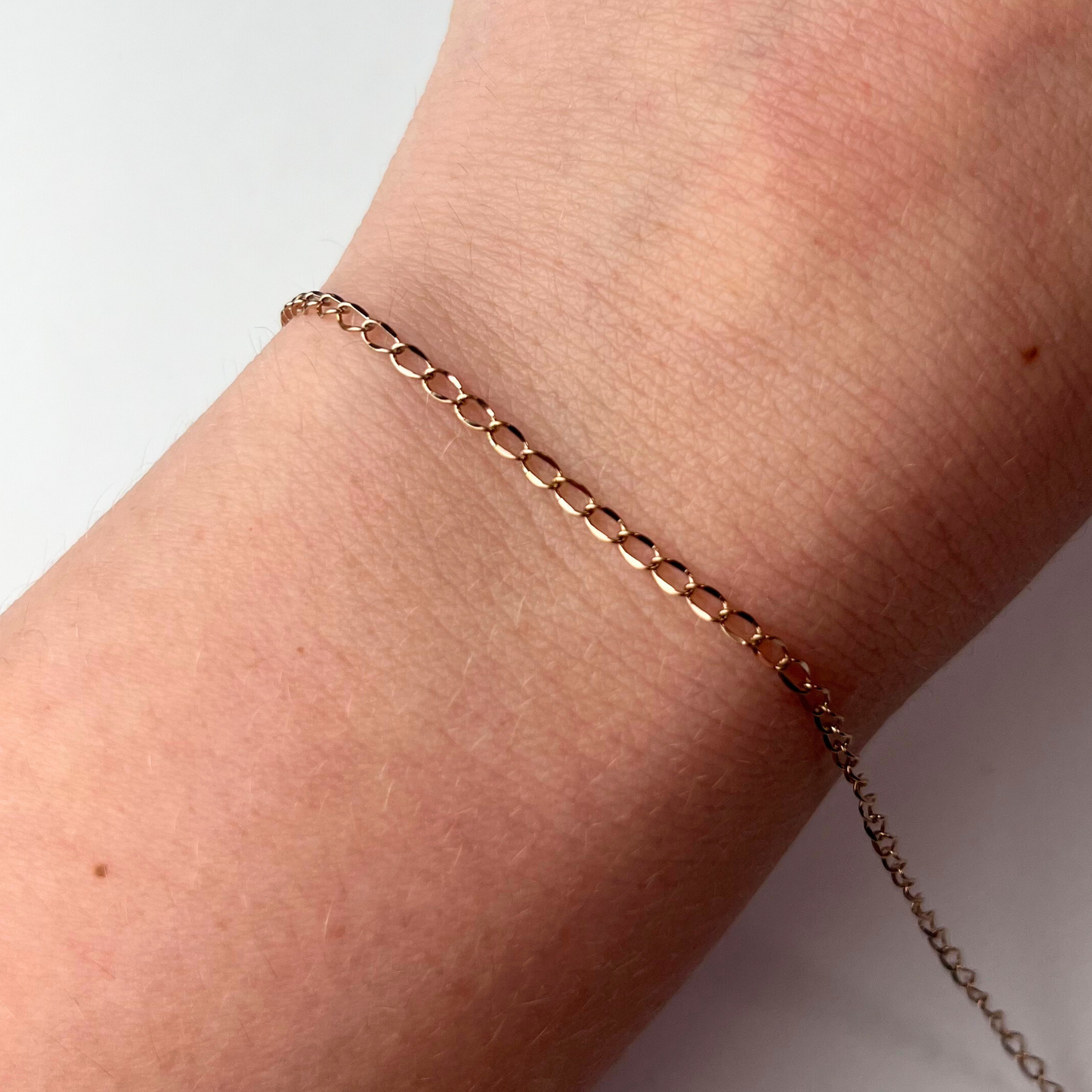 Twisted Rose Gold Chain By the Foot