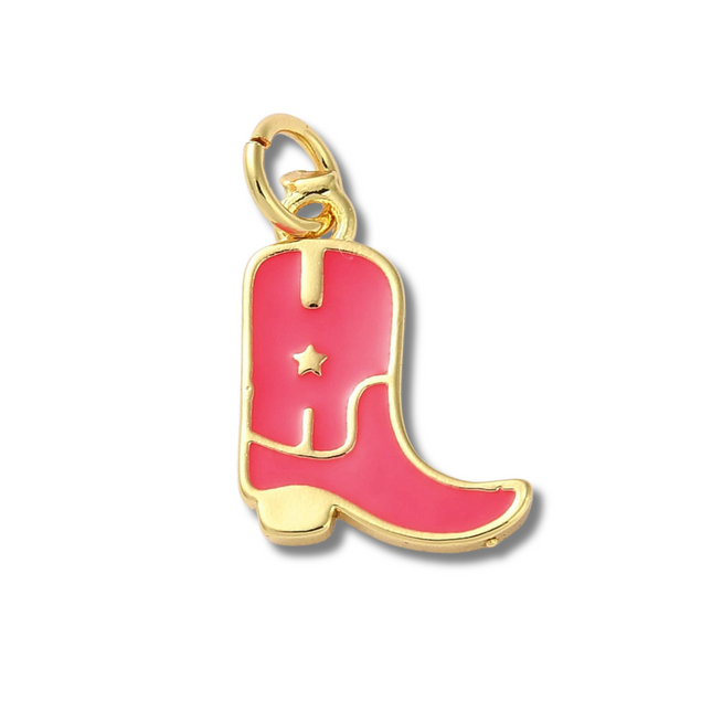 Cowboy Boot Star Charm
