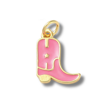 Cowboy Boot Star Charm