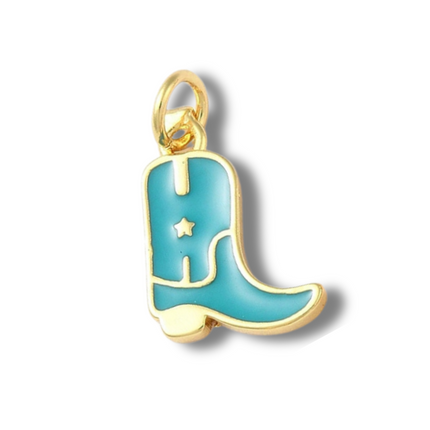 Cowboy Boot Star Charm