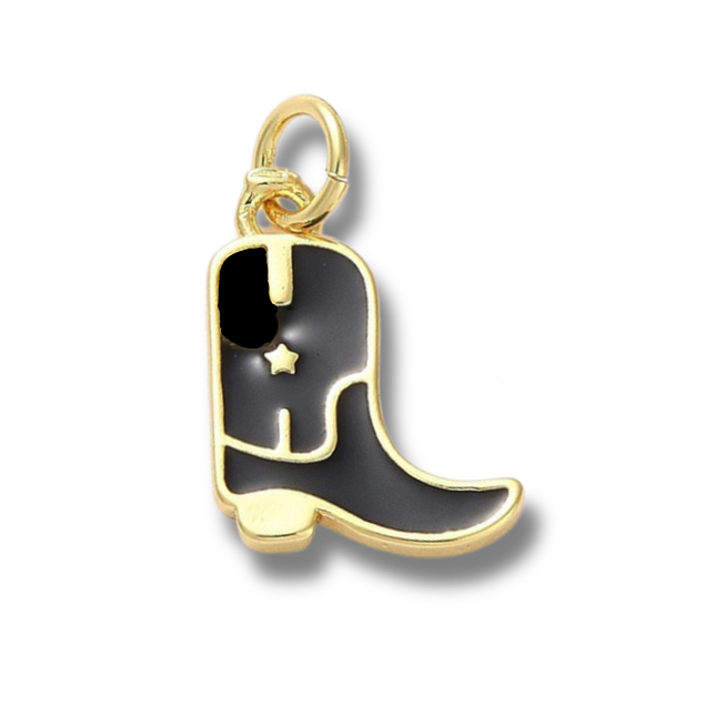 Cowboy Boot Star Charm