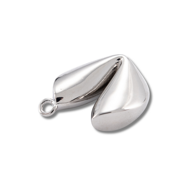 Fortune Cookie Silver Charm